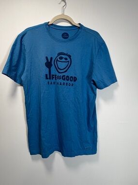 Life Is Good Bright Blue 'Do What You Love' Tee